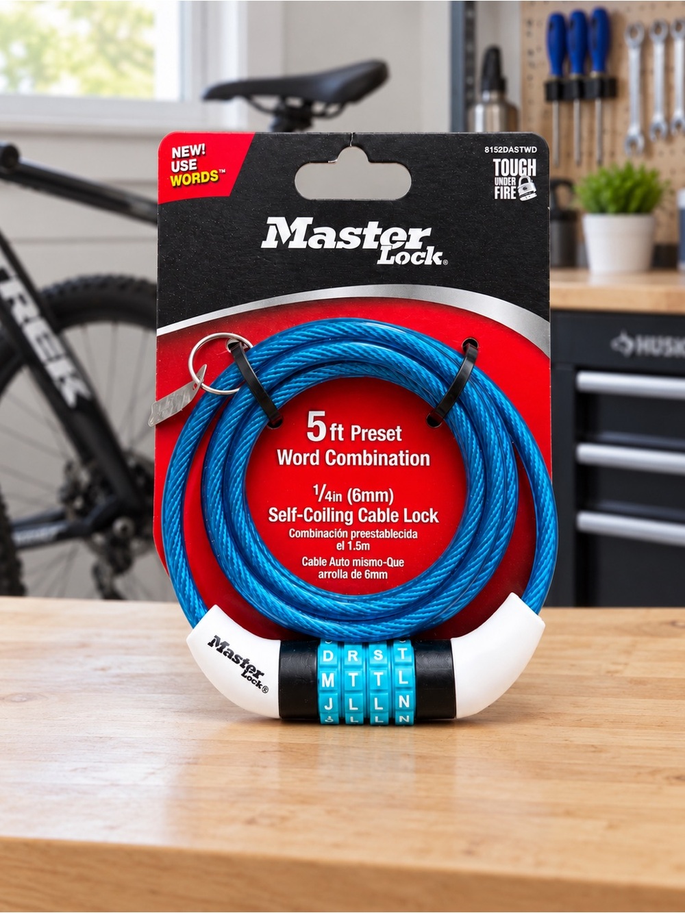 Masterlock Bike Lock Cable - Picture 4 of 8